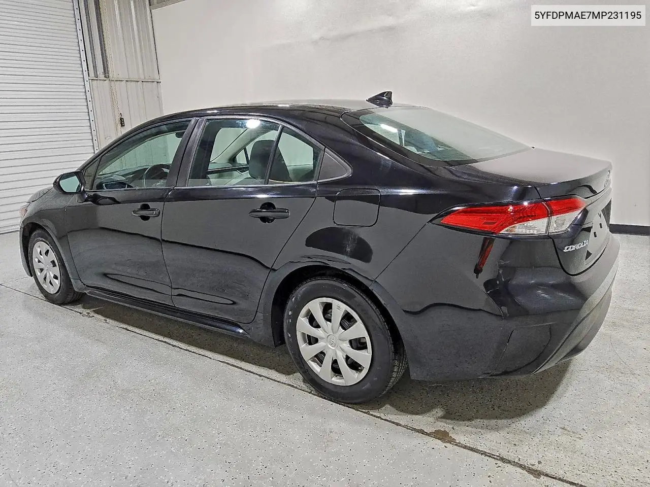 5YFDPMAE7MP231195 2021 Toyota Corolla L