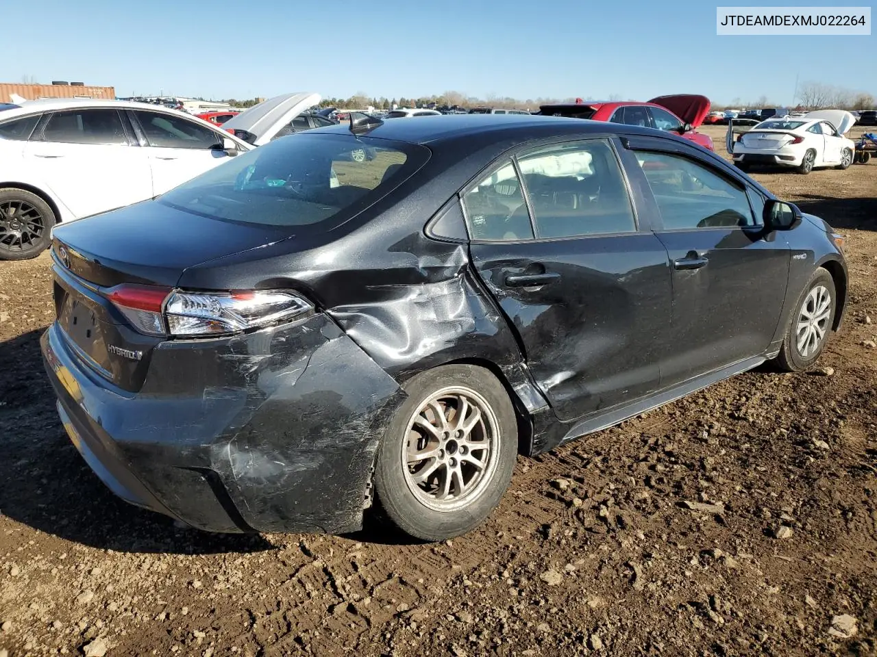 JTDEAMDEXMJ022264 2021 Toyota Corolla Le
