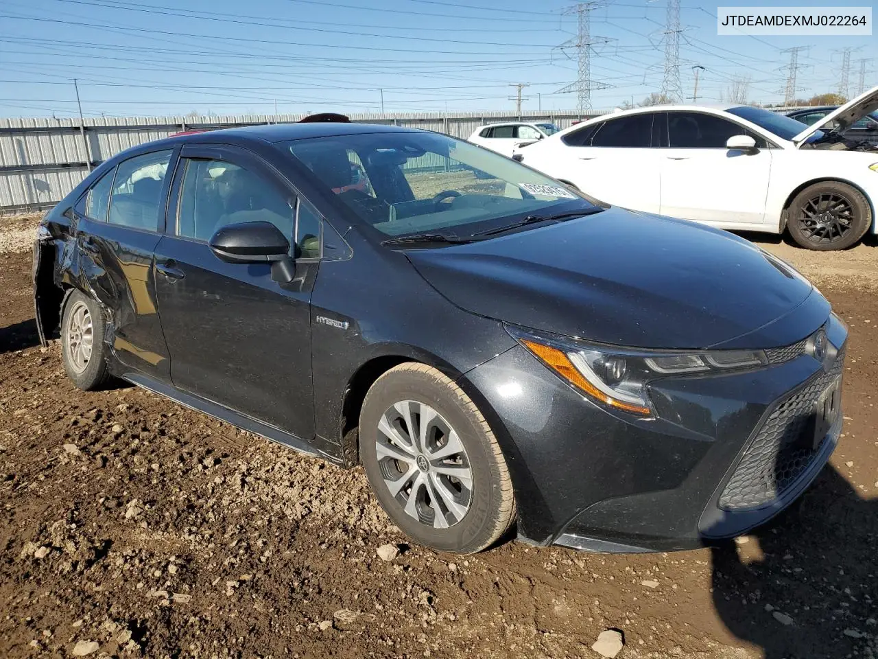 JTDEAMDEXMJ022264 2021 Toyota Corolla Le