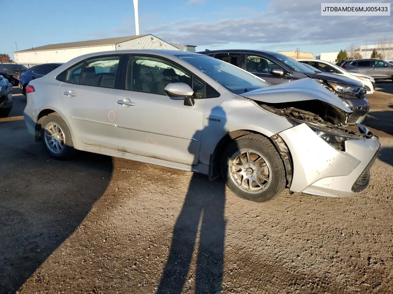 JTDBAMDE6MJ005433 2021 Toyota Corolla