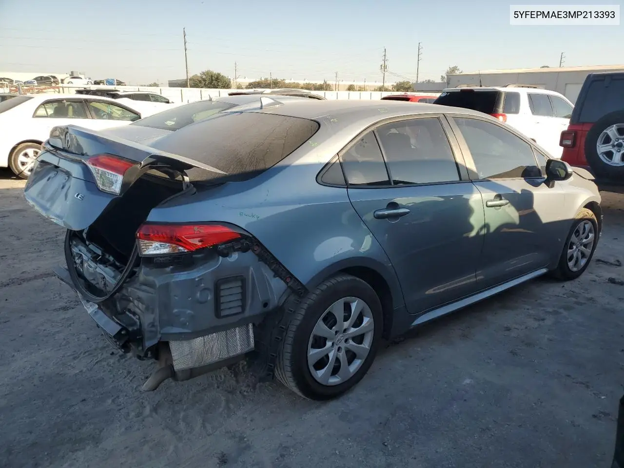 5YFEPMAE3MP213393 2021 Toyota Corolla Le