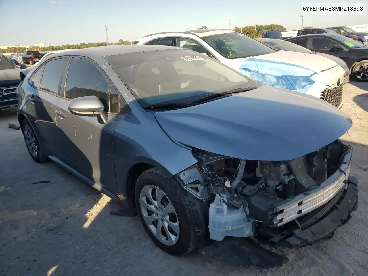 5YFEPMAE3MP213393 2021 Toyota Corolla Le
