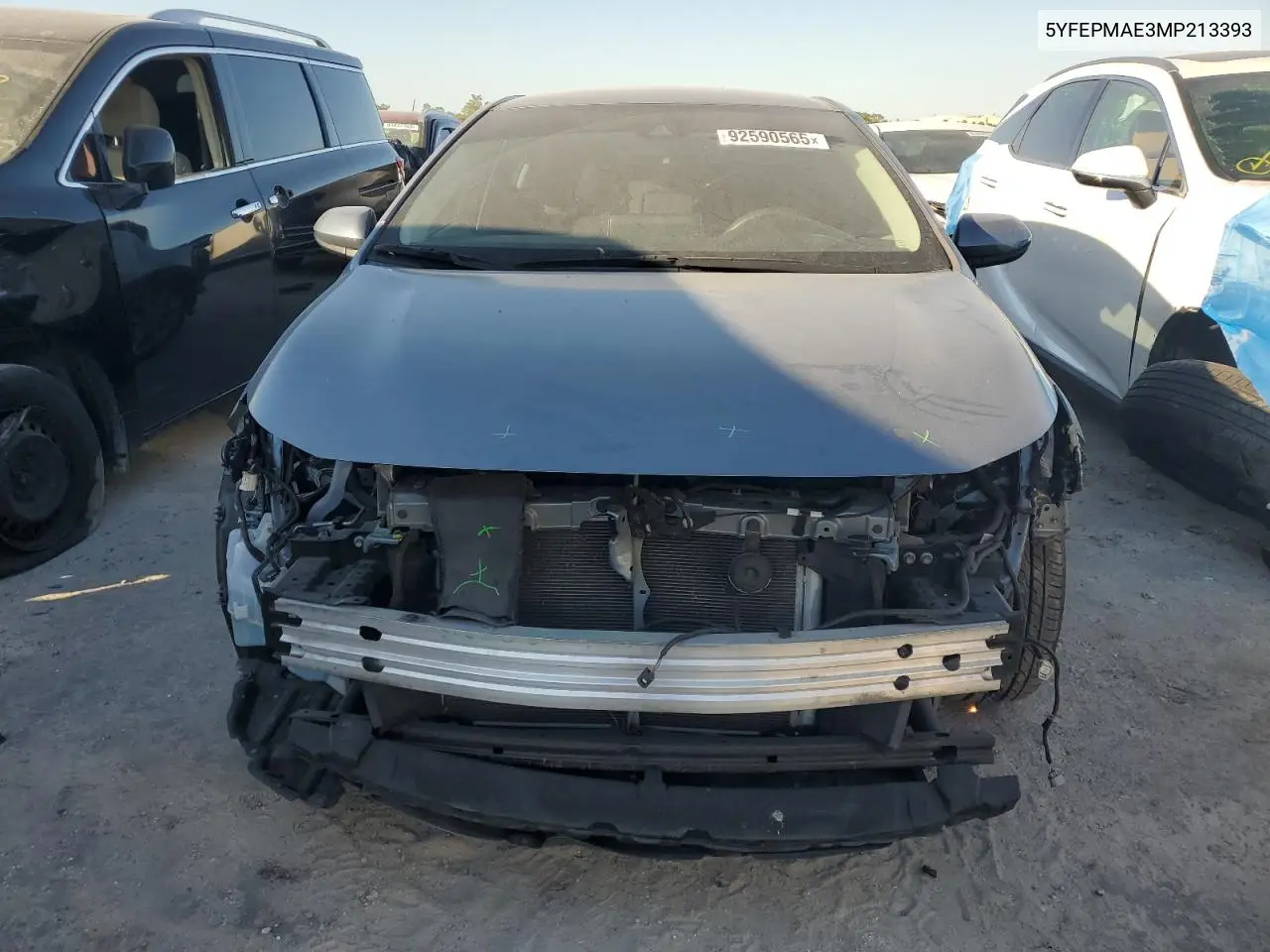 5YFEPMAE3MP213393 2021 Toyota Corolla Le