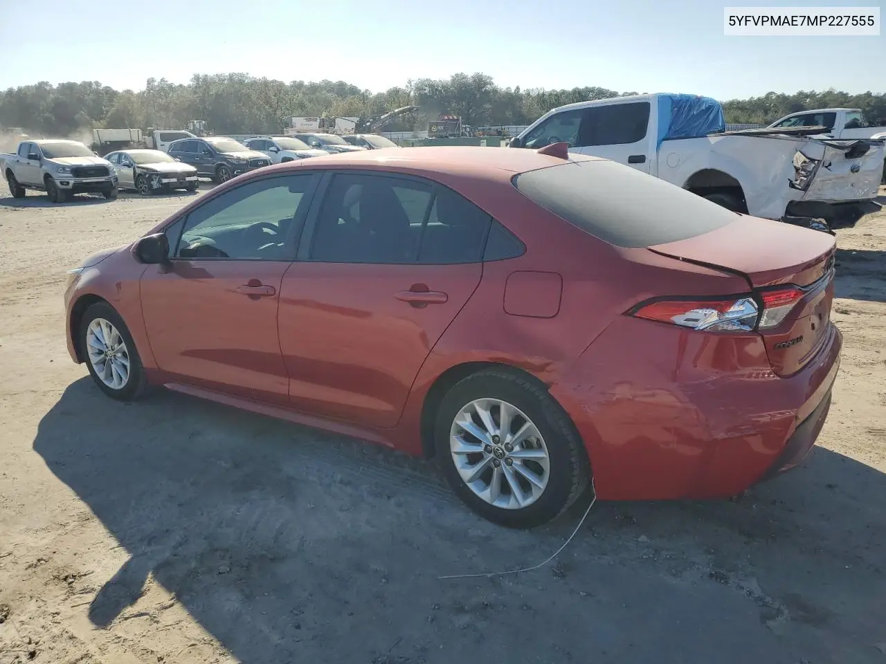 5YFVPMAE7MP227555 2021 Toyota Corolla Le