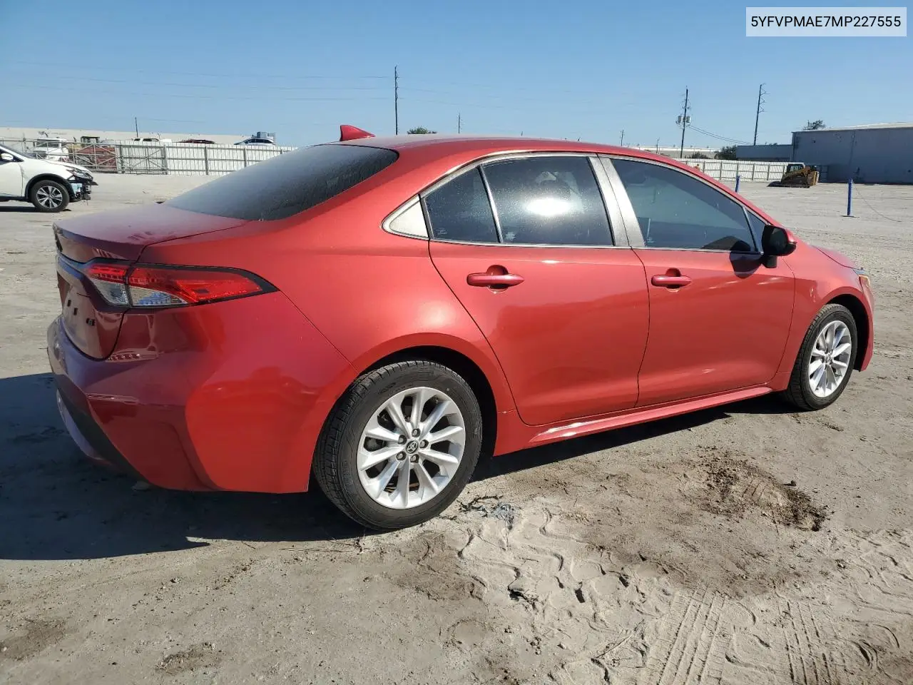 5YFVPMAE7MP227555 2021 Toyota Corolla Le