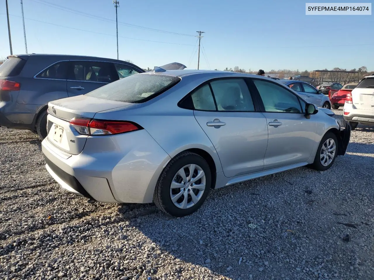 5YFEPMAE4MP164074 2021 Toyota Corolla Le