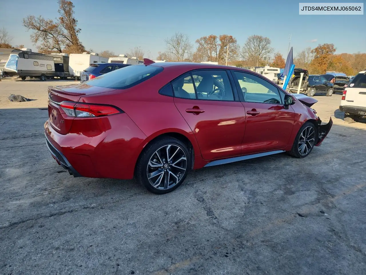 JTDS4MCEXMJ065062 2021 Toyota Corolla Se