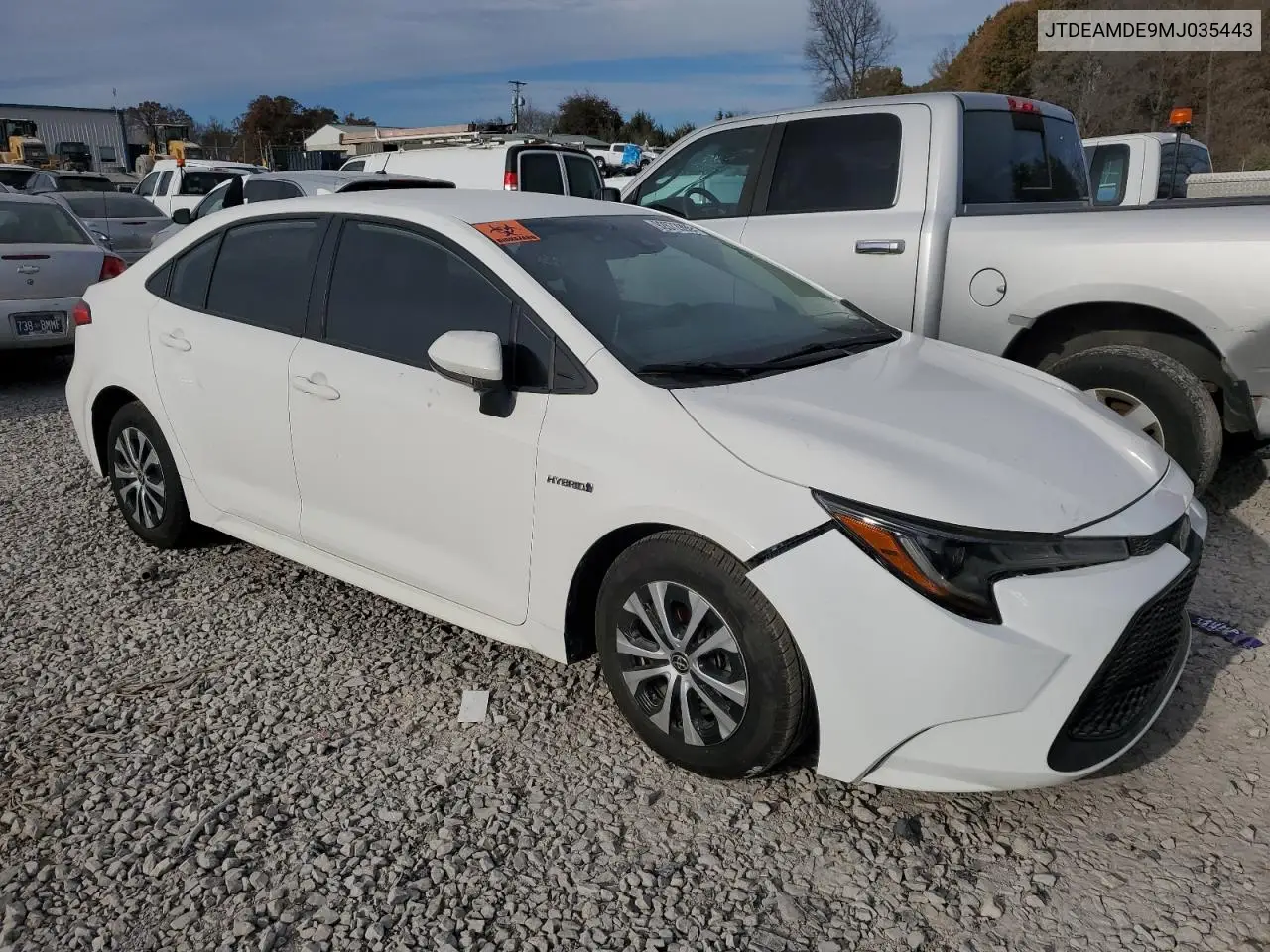 JTDEAMDE9MJ035443 2021 Toyota Corolla Le