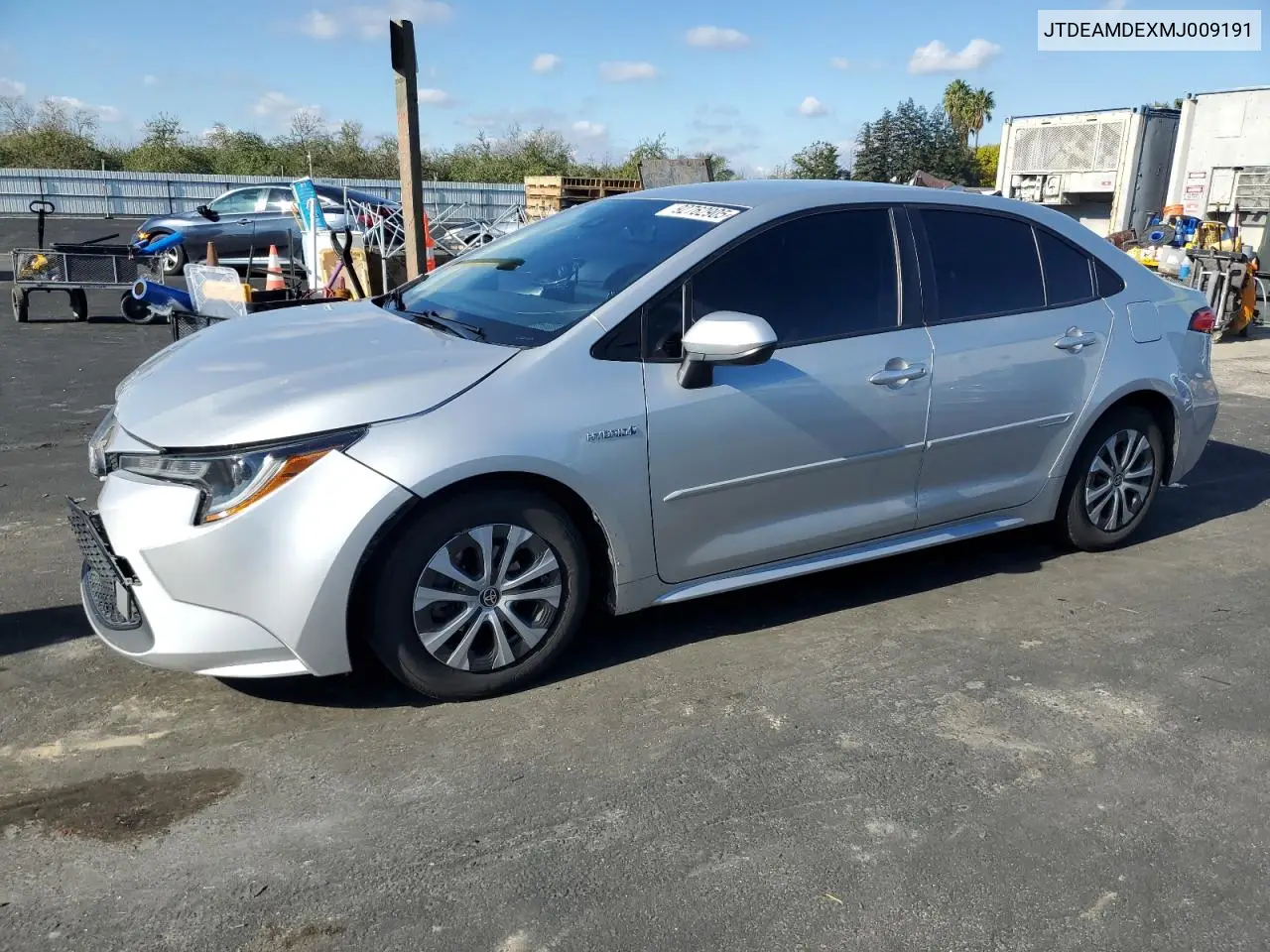 JTDEAMDEXMJ009191 2021 Toyota Corolla Le