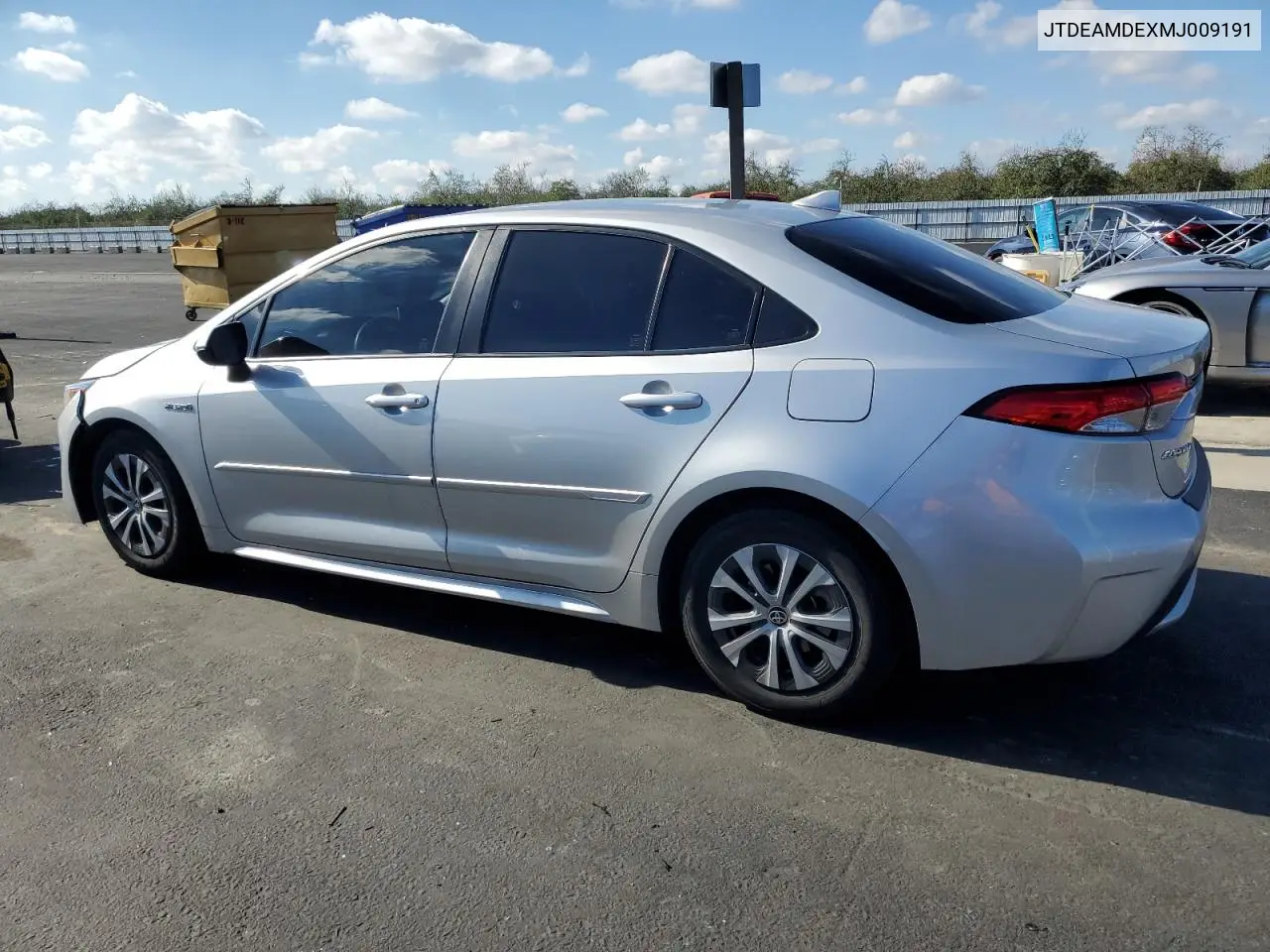 JTDEAMDEXMJ009191 2021 Toyota Corolla Le