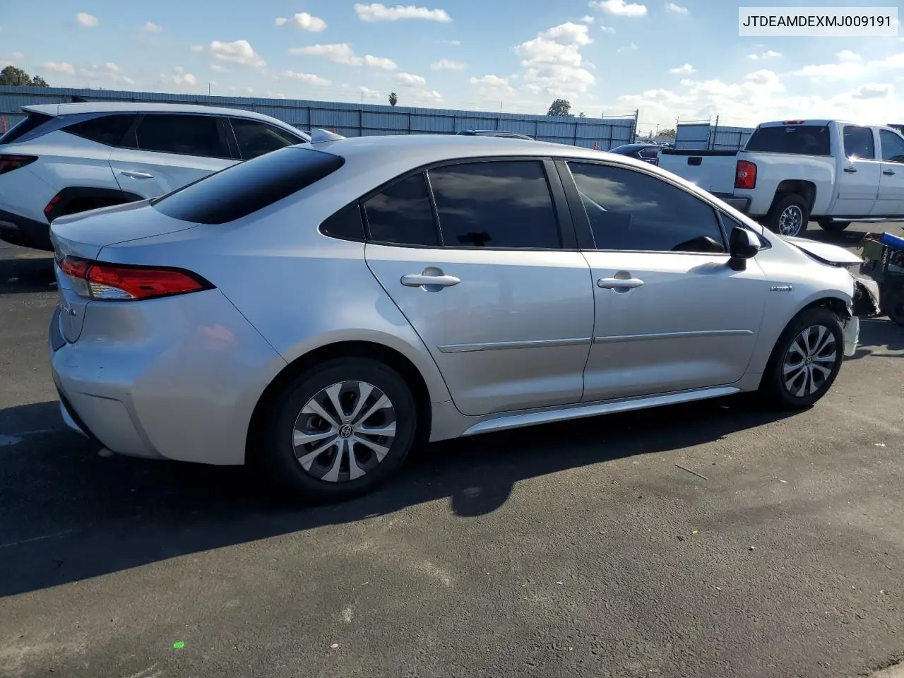 JTDEAMDEXMJ009191 2021 Toyota Corolla Le