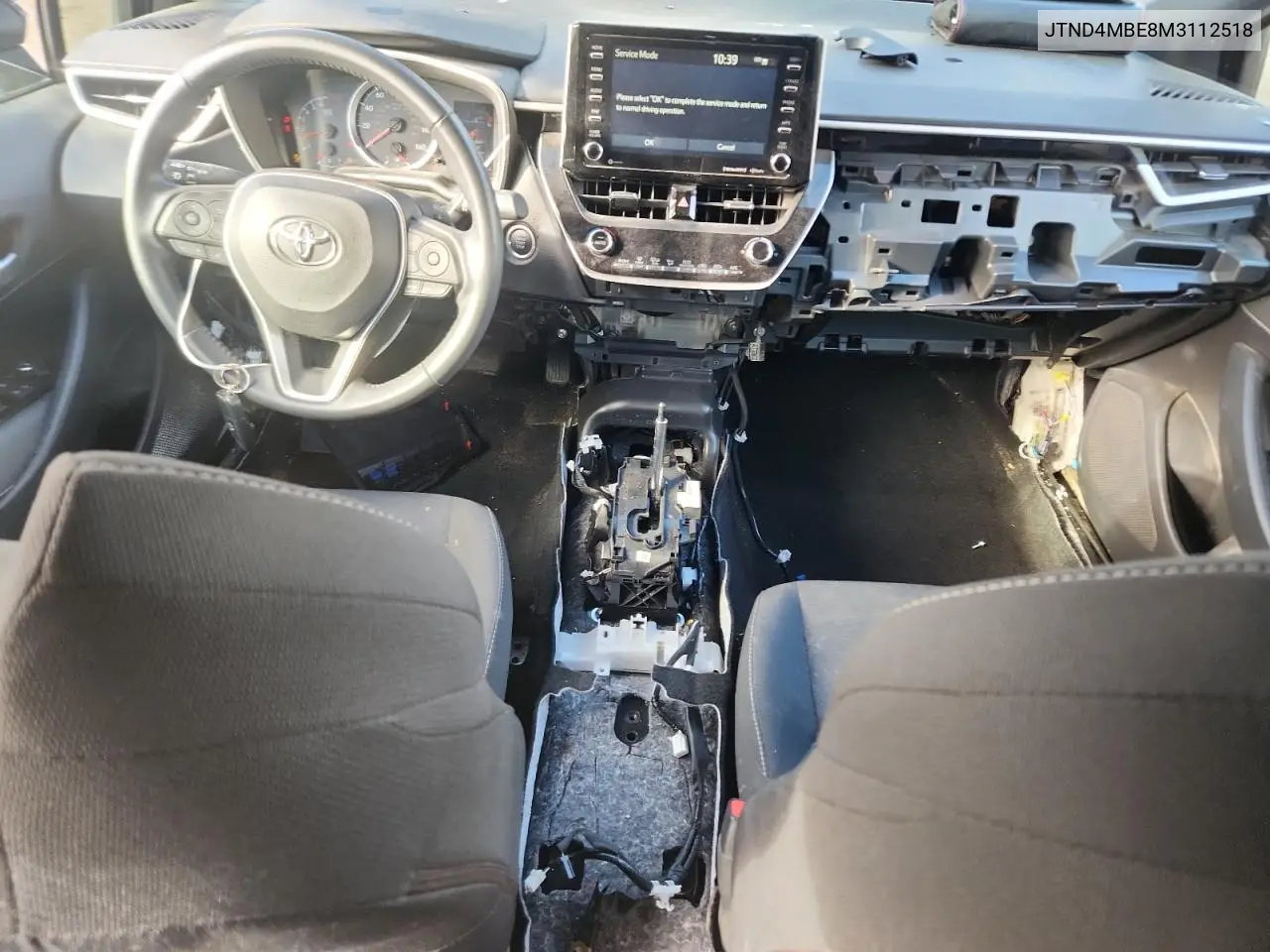 JTND4MBE8M3112518 2021 Toyota Corolla Se