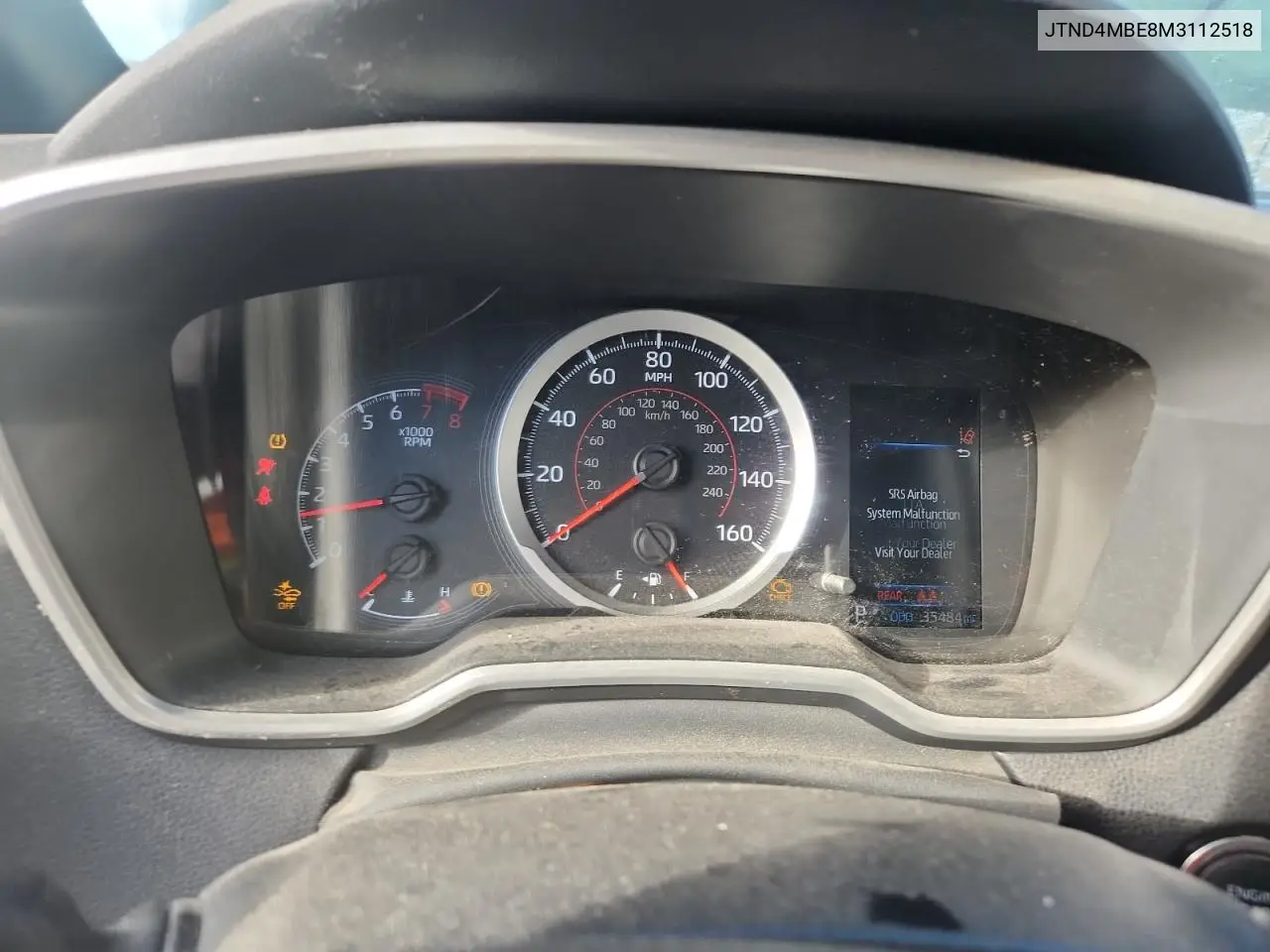 JTND4MBE8M3112518 2021 Toyota Corolla Se