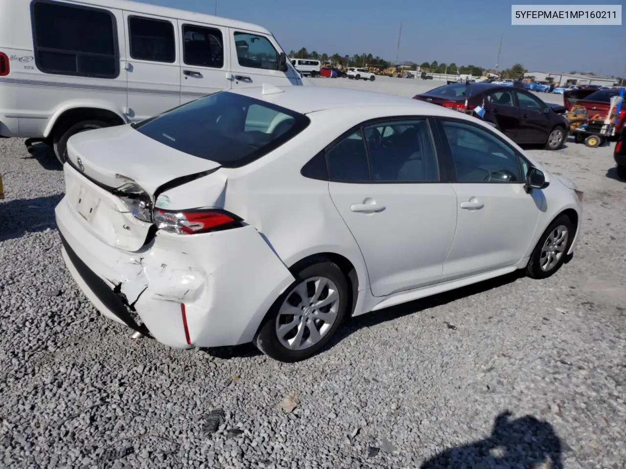 5YFEPMAE1MP160211 2021 Toyota Corolla Le