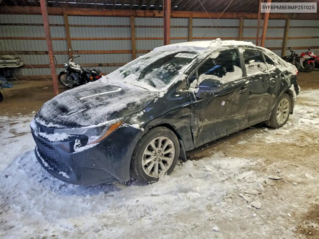 5YFBPMBE8MP251025 2021 Toyota Corolla Le