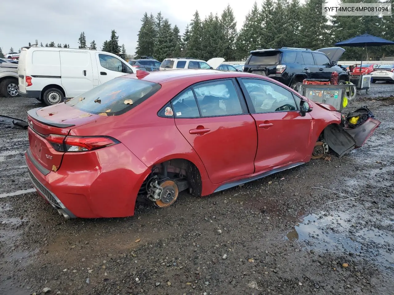 5YFT4MCE4MP081094 2021 Toyota Corolla Xse