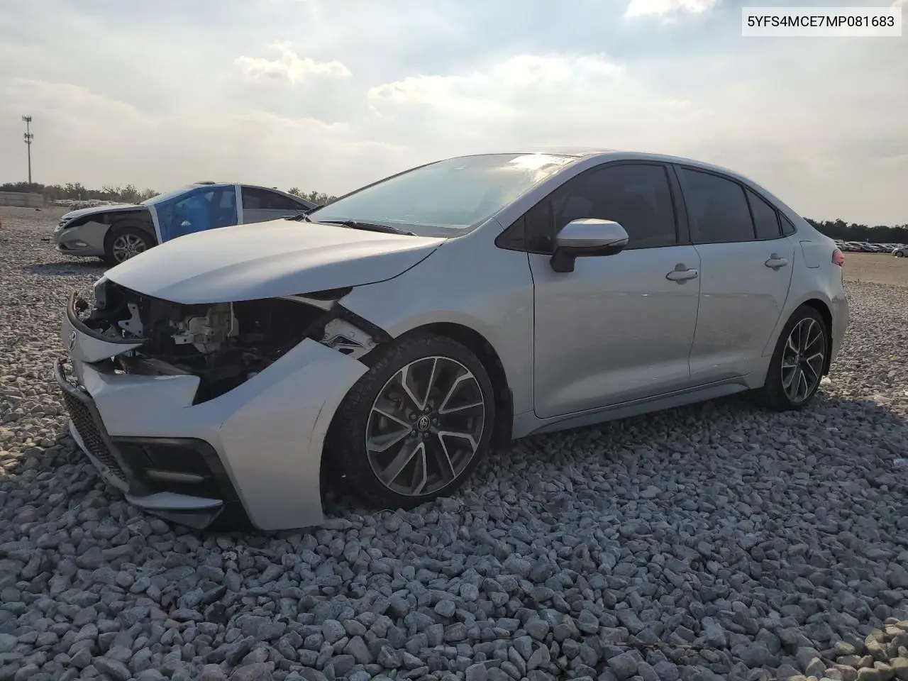 5YFS4MCE7MP081683 2021 Toyota Corolla Se