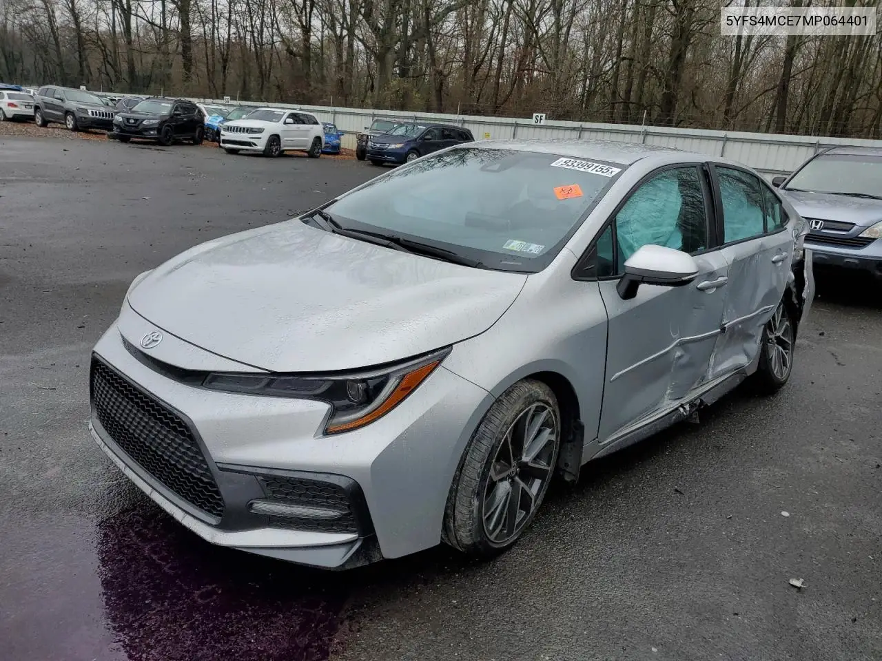 5YFS4MCE7MP064401 2021 Toyota Corolla Se