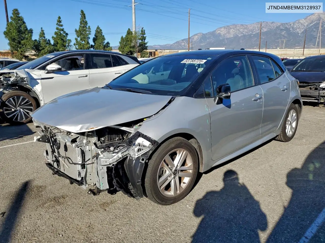 JTND4MBE9M3128937 2021 Toyota Corolla Se
