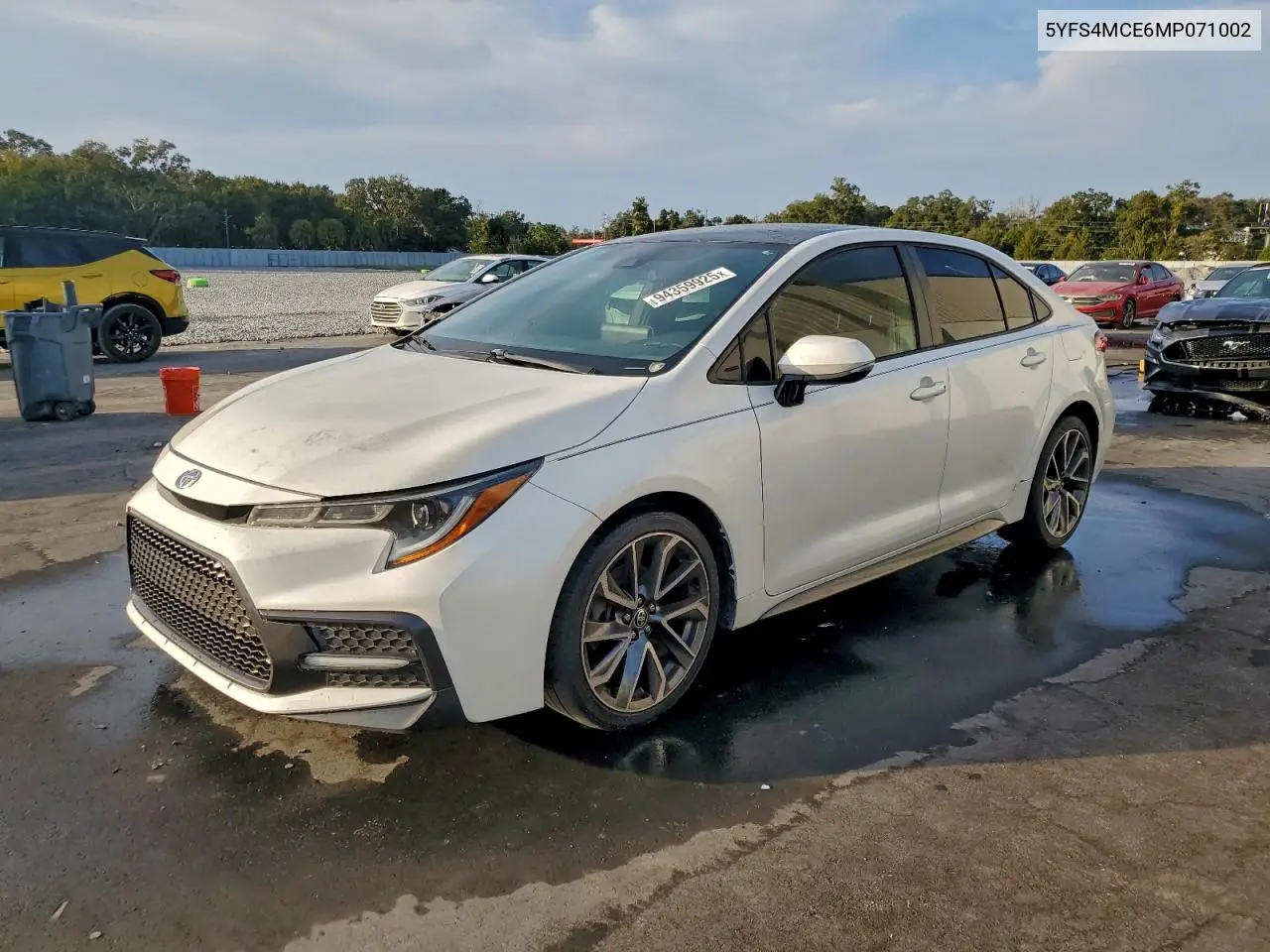 5YFS4MCE6MP071002 2021 Toyota Corolla Se