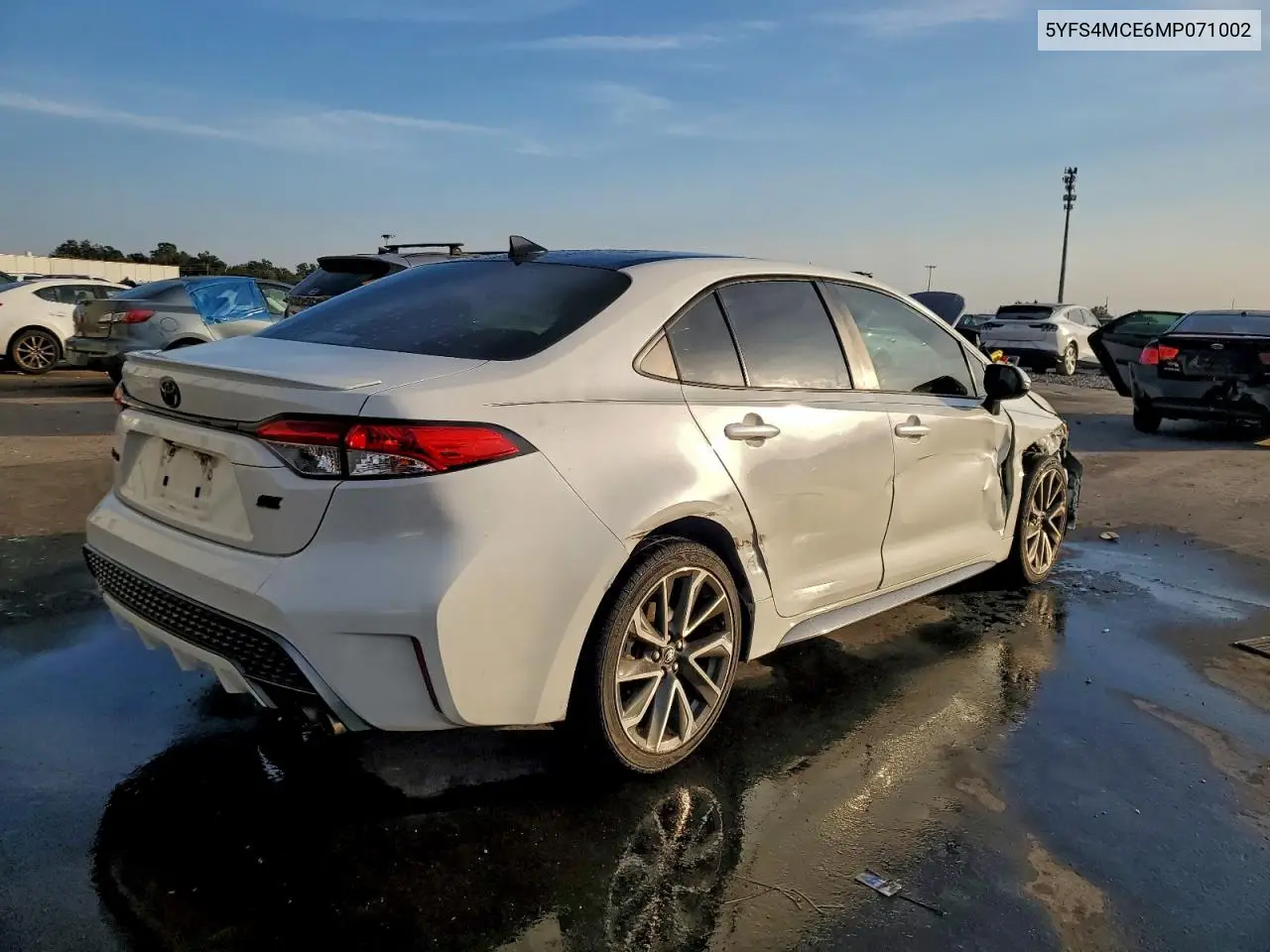 5YFS4MCE6MP071002 2021 Toyota Corolla Se