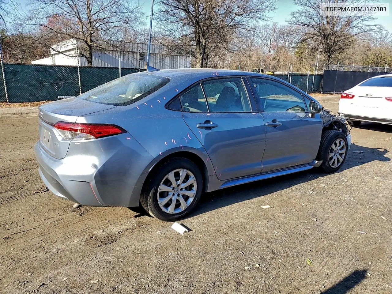 JTDEPMAE0MJ147101 2021 Toyota Corolla Le