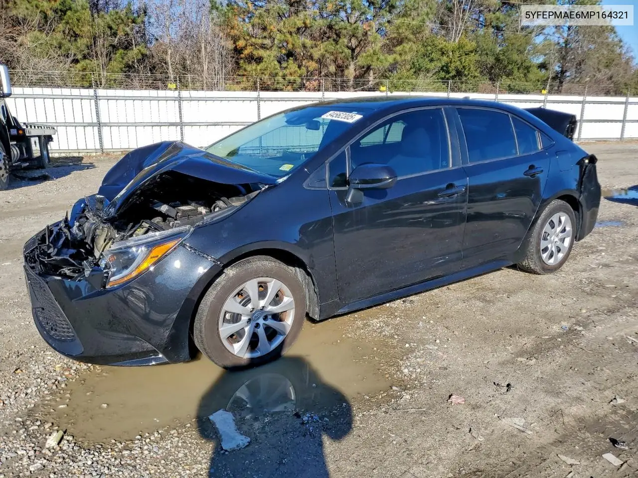 5YFEPMAE6MP164321 2021 Toyota Corolla Le
