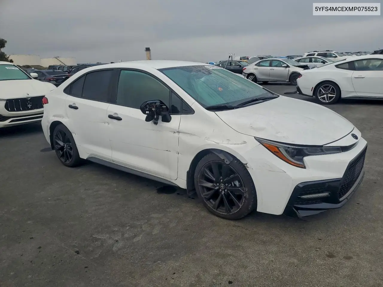5YFS4MCEXMP075523 2021 Toyota Corolla Se