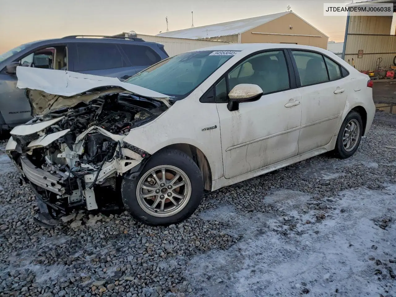 JTDEAMDE9MJ006038 2021 Toyota Corolla Le