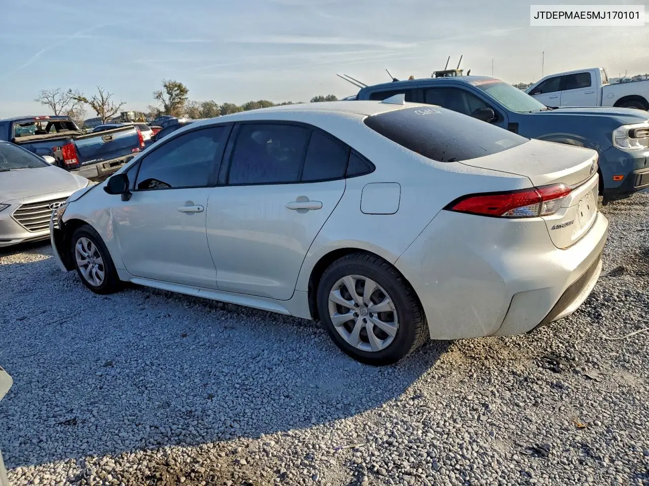 JTDEPMAE5MJ170101 2021 Toyota Corolla Le