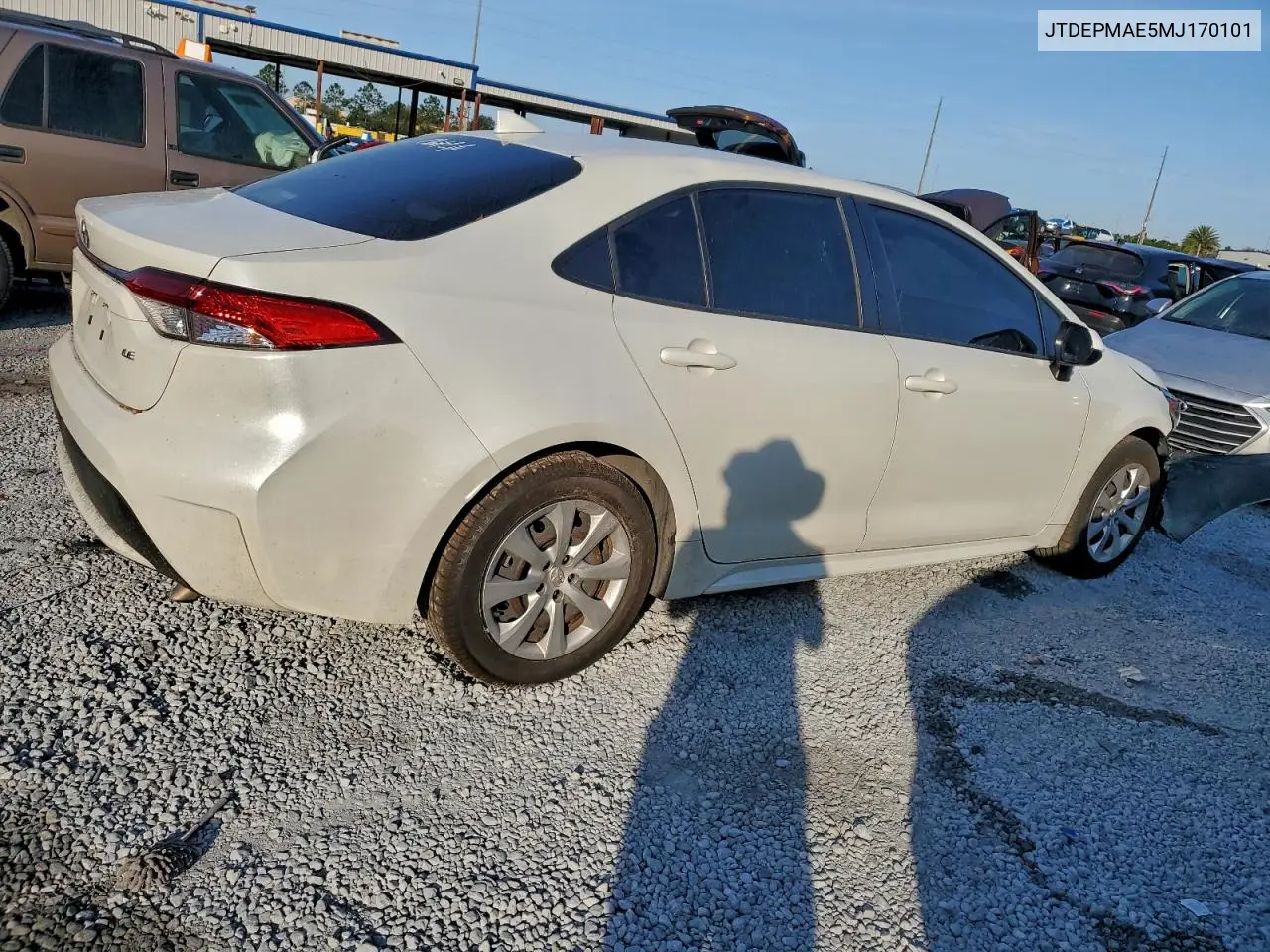 JTDEPMAE5MJ170101 2021 Toyota Corolla Le