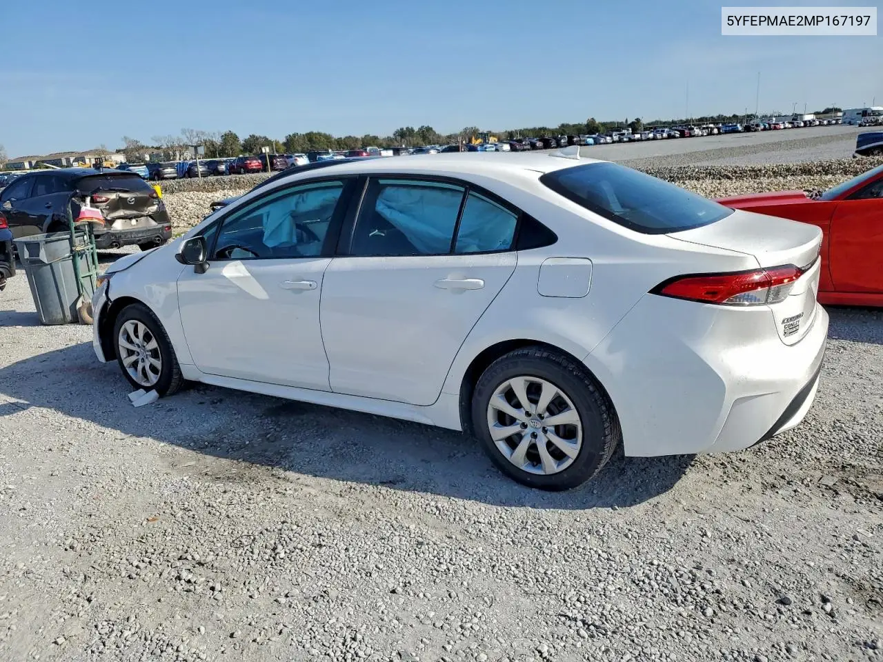 5YFEPMAE2MP167197 2021 Toyota Corolla Le