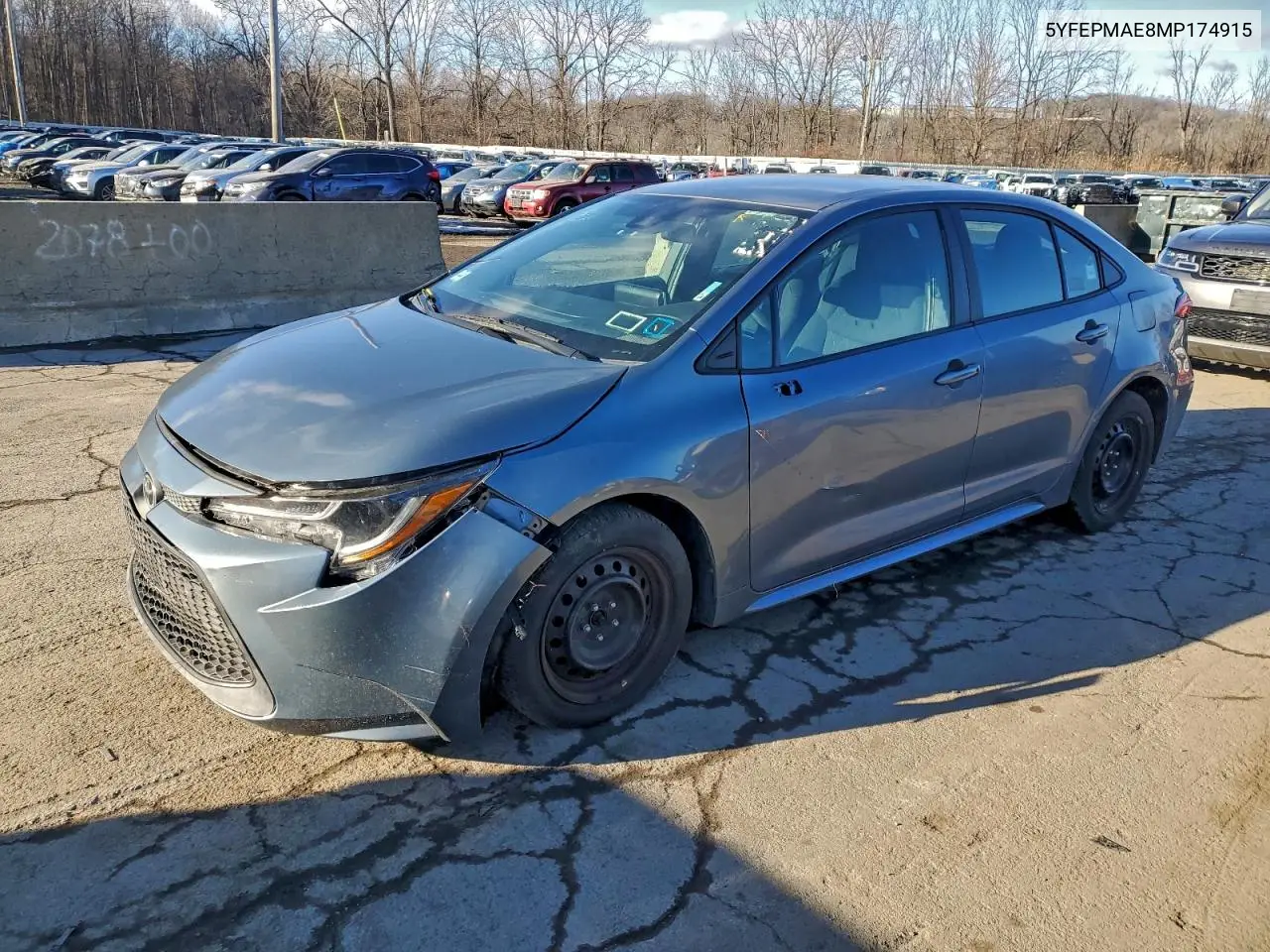 5YFEPMAE8MP174915 2021 Toyota Corolla Le