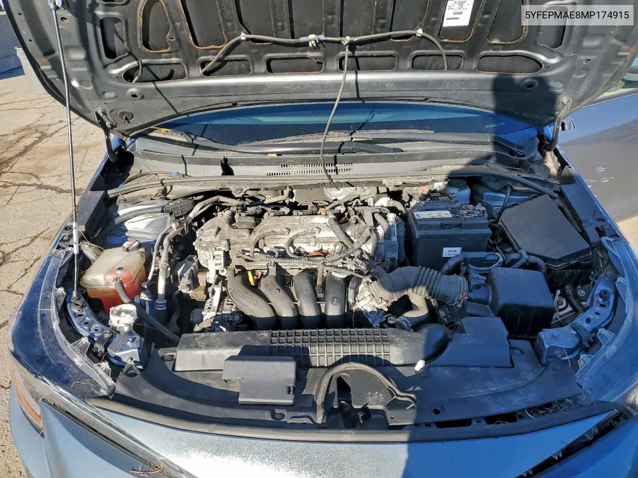 5YFEPMAE8MP174915 2021 Toyota Corolla Le