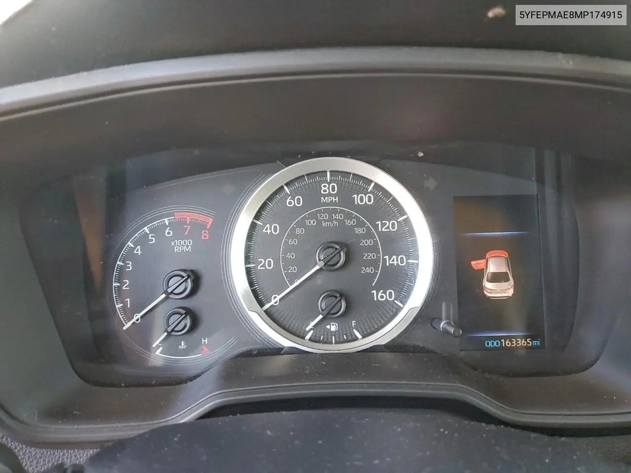 5YFEPMAE8MP174915 2021 Toyota Corolla Le