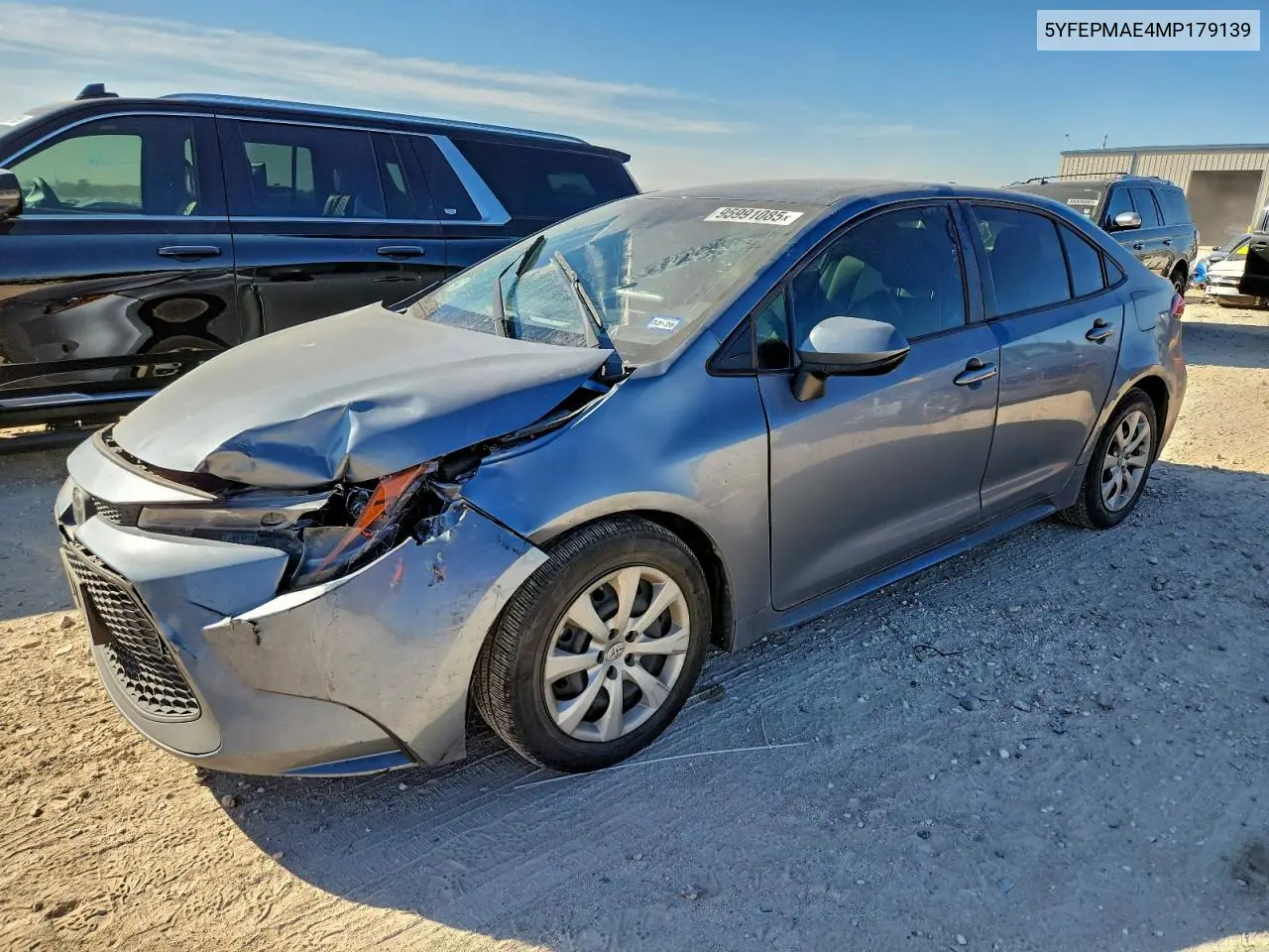 5YFEPMAE4MP179139 2021 Toyota Corolla Le