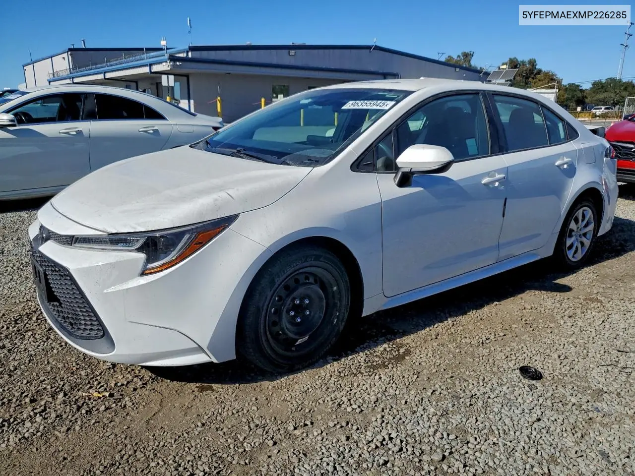 5YFEPMAEXMP226285 2021 Toyota Corolla Le