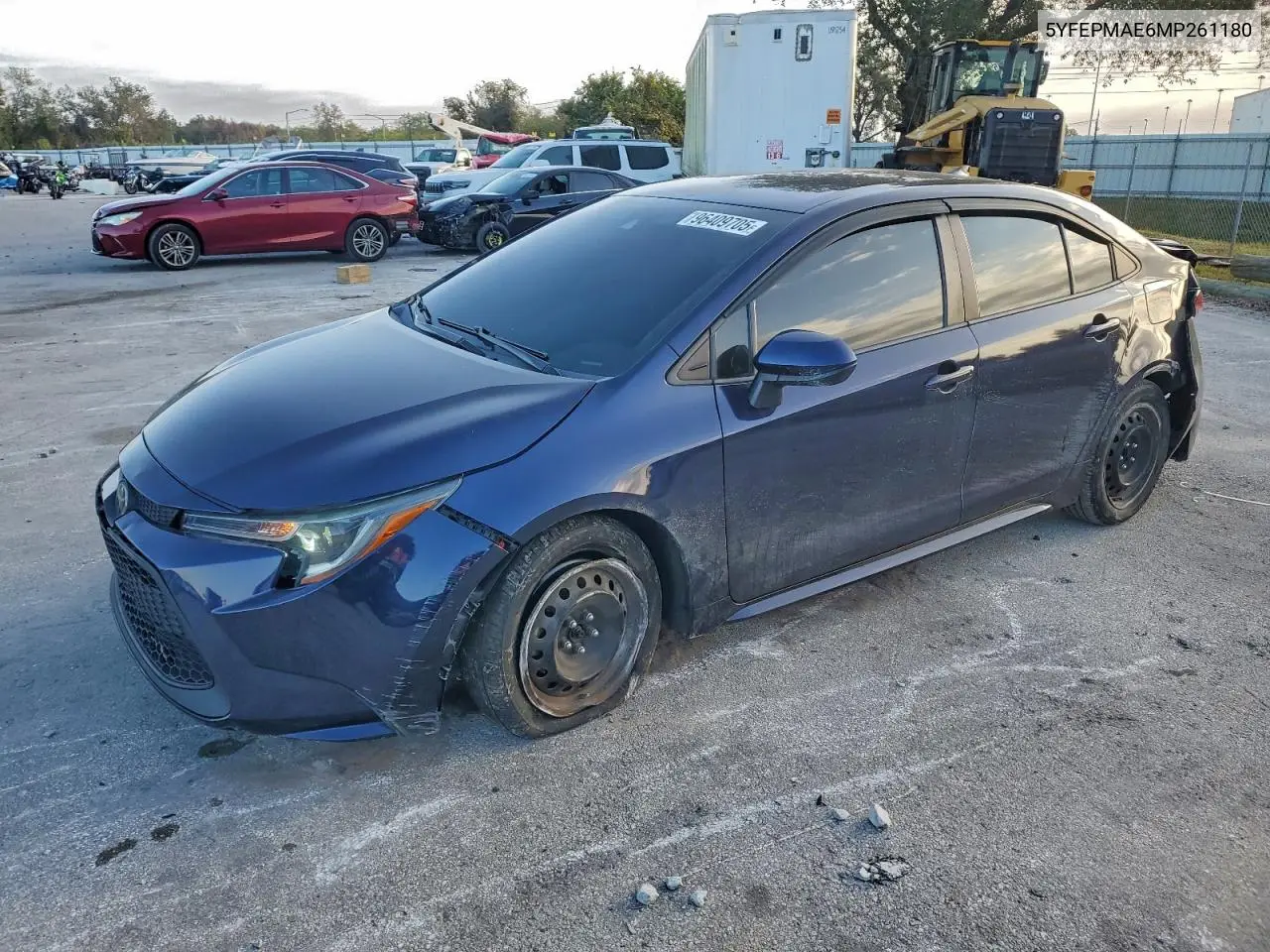 5YFEPMAE6MP261180 2021 Toyota Corolla Le