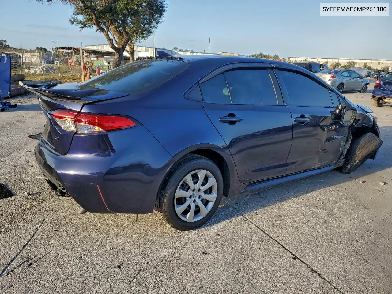 5YFEPMAE6MP261180 2021 Toyota Corolla Le