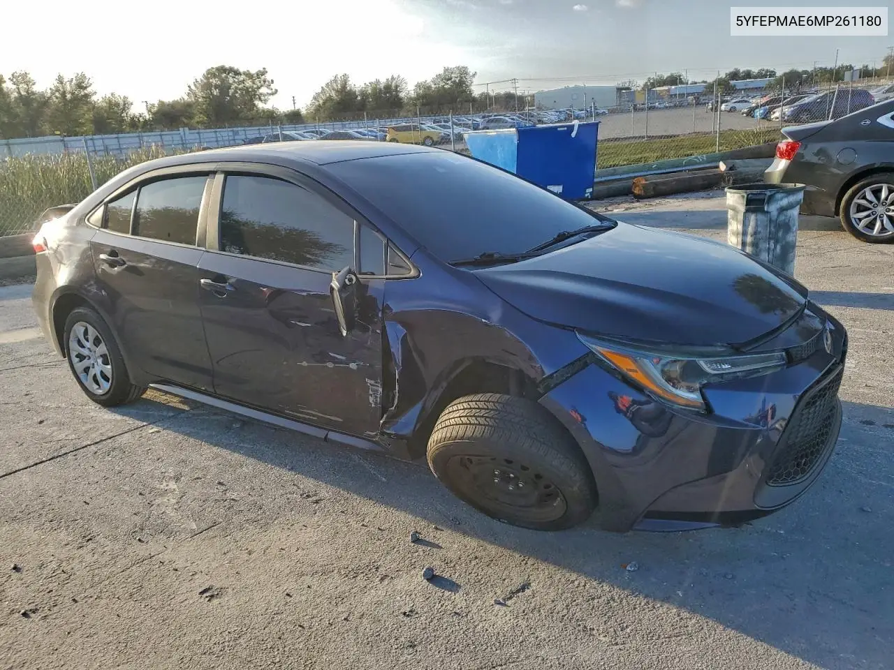 5YFEPMAE6MP261180 2021 Toyota Corolla Le