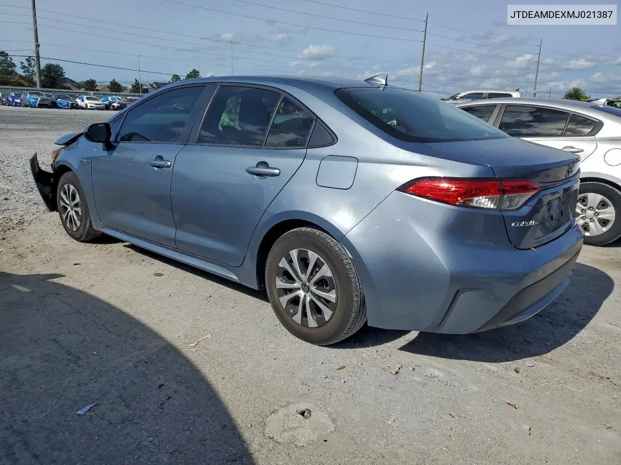 JTDEAMDEXMJ021387 2021 Toyota Corolla Le