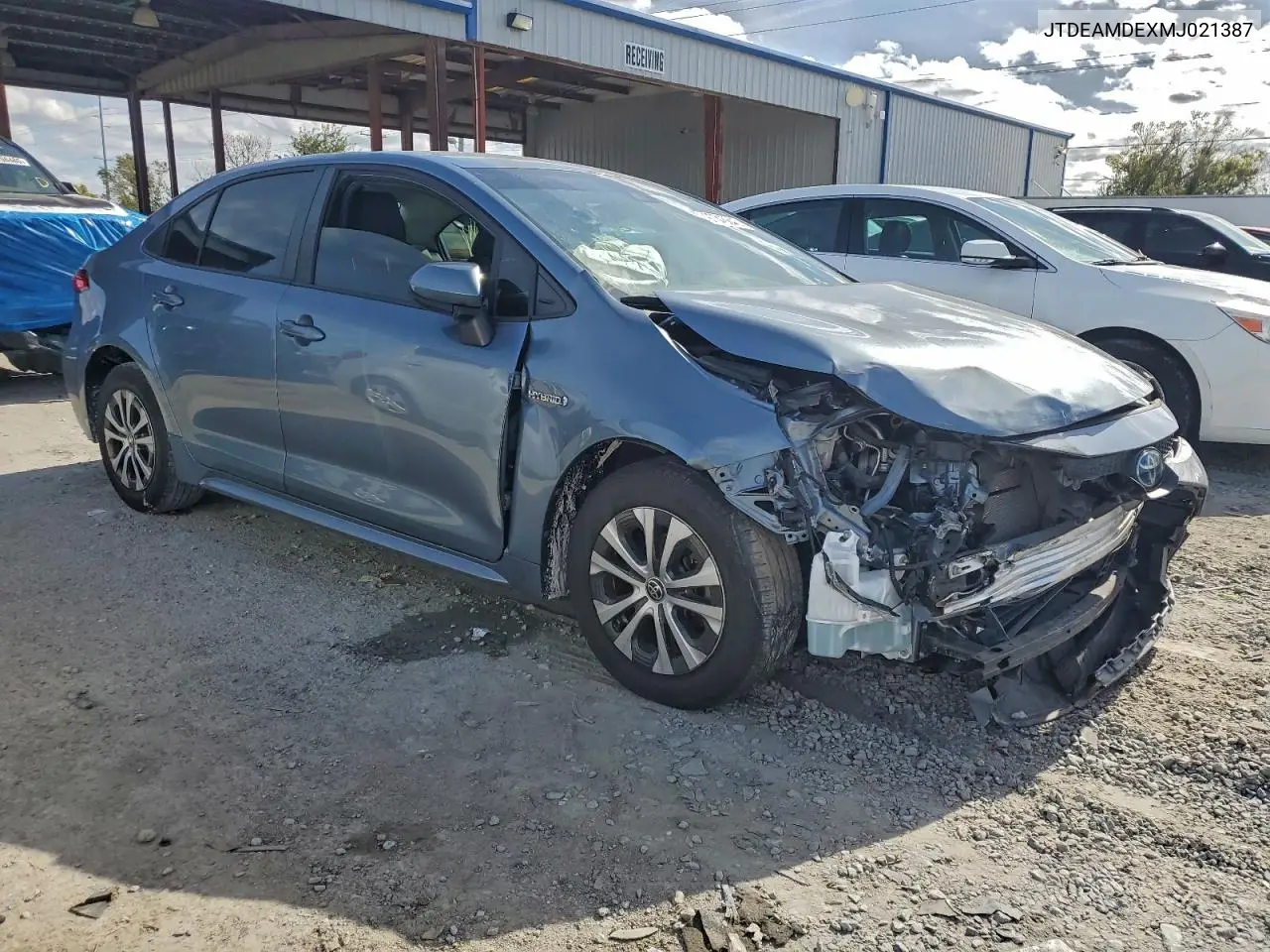 JTDEAMDEXMJ021387 2021 Toyota Corolla Le
