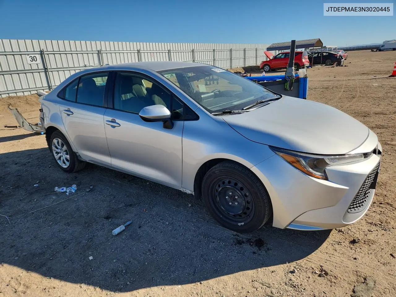 JTDEPMAE3N3020445 2022 Toyota Corolla Le