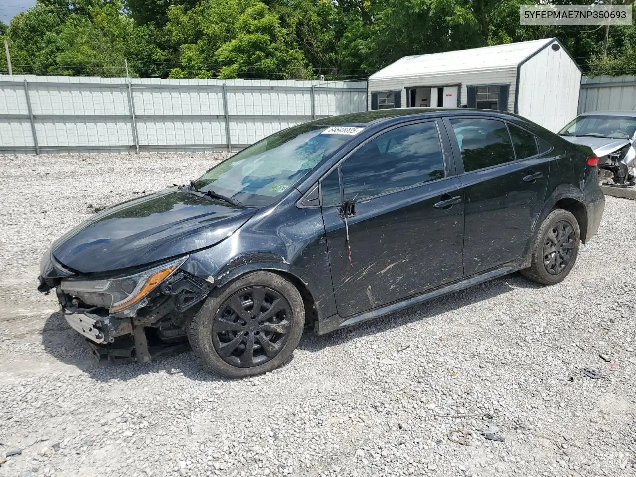 5YFEPMAE7NP350693 2022 Toyota Corolla Le