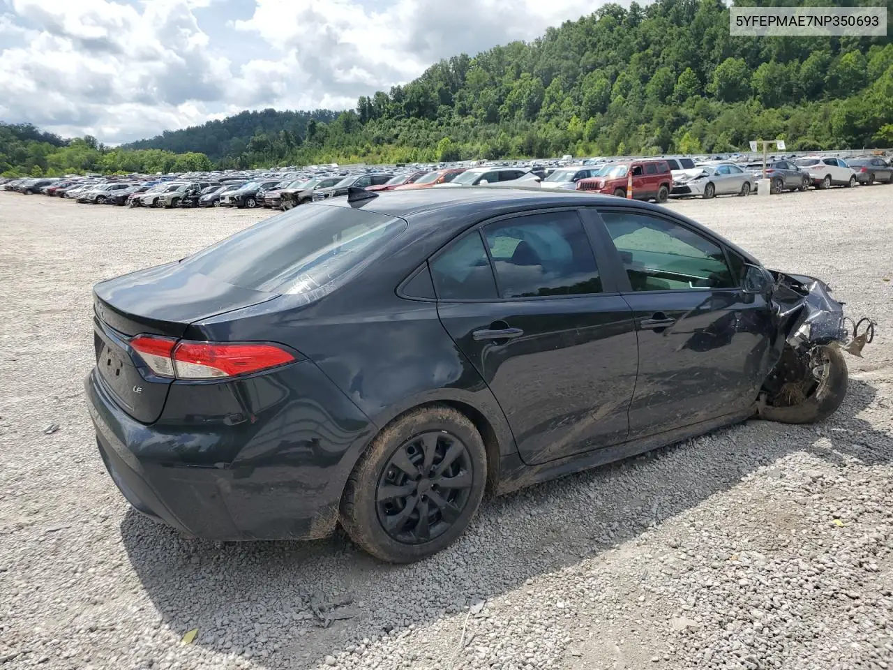 5YFEPMAE7NP350693 2022 Toyota Corolla Le