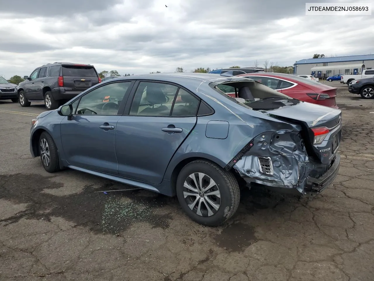 2022 Toyota Corolla Le VIN: JTDEAMDE2NJ058693 Lot: 72995714