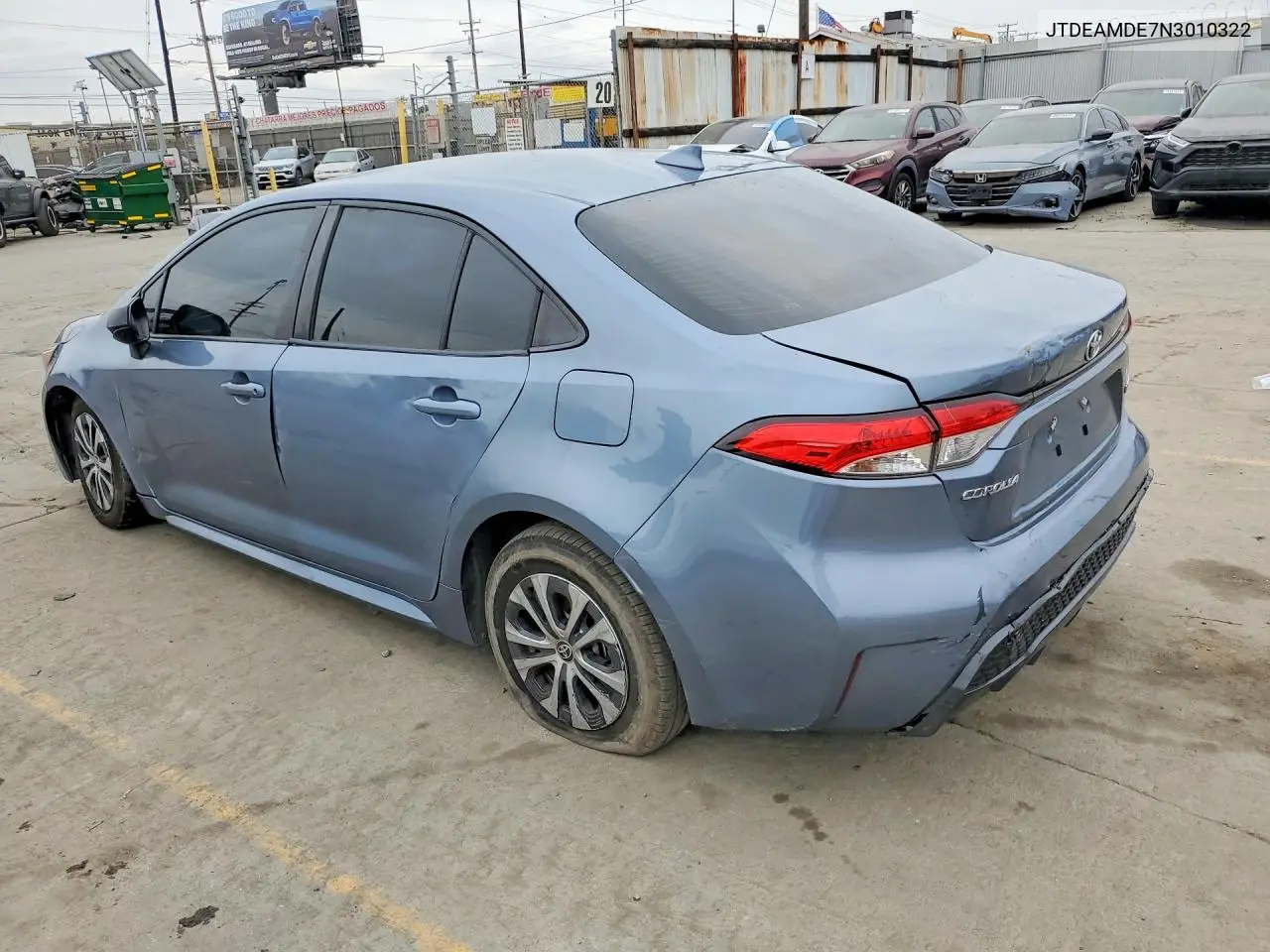 JTDEAMDE7N3010322 2022 Toyota Corolla Le