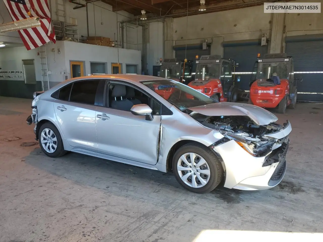 JTDEPMAE7N3014535 2022 Toyota Corolla Le