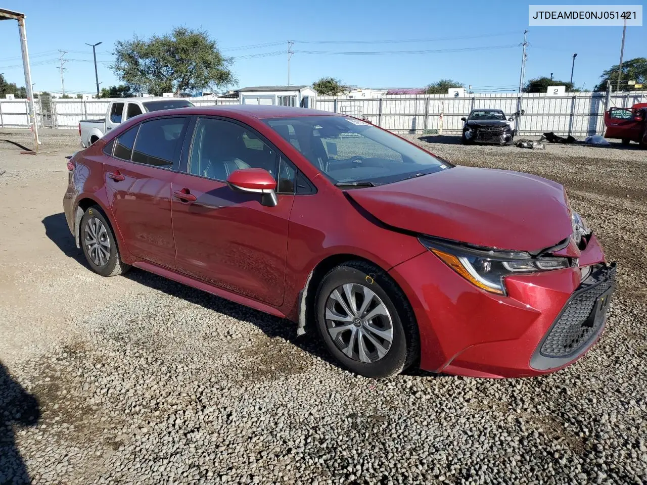 JTDEAMDE0NJ051421 2022 Toyota Corolla Le