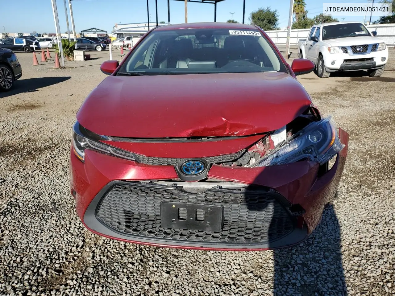 JTDEAMDE0NJ051421 2022 Toyota Corolla Le